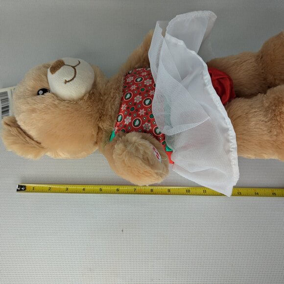 Build-A-Bear BAB Bear Plush with Christmas Dress - Picture 9 of 11